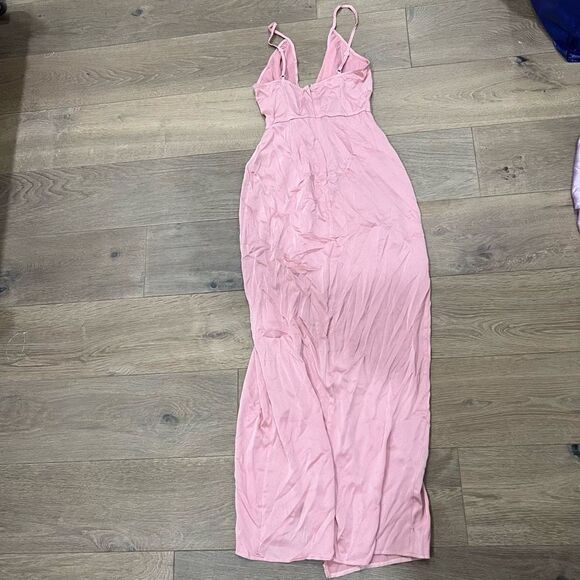 Superdown Blake High Slit Slip Dress Size S in Pink - Picture 4 of 4
